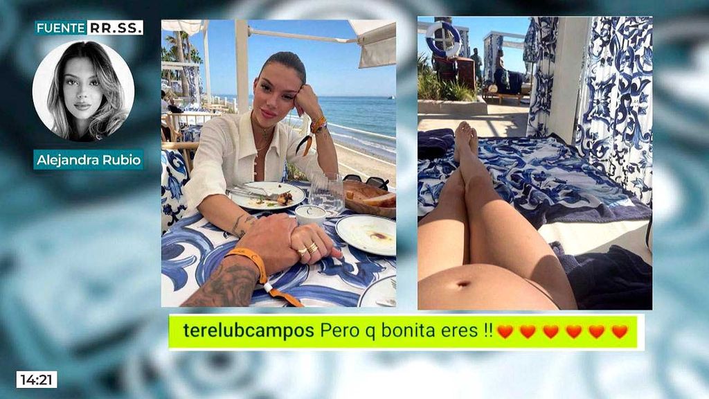 De sus fotos con Carlo a su antojo: así está llevando Alejandra Rubio su embarazo