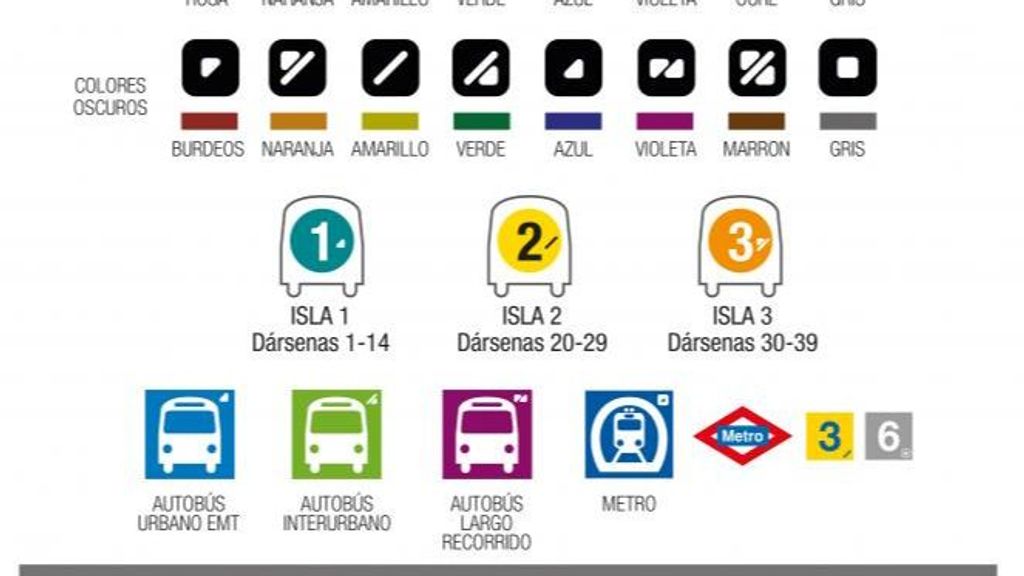 Madrid facilitará los desplazamientos de las personas con daltonismo en el transporte público