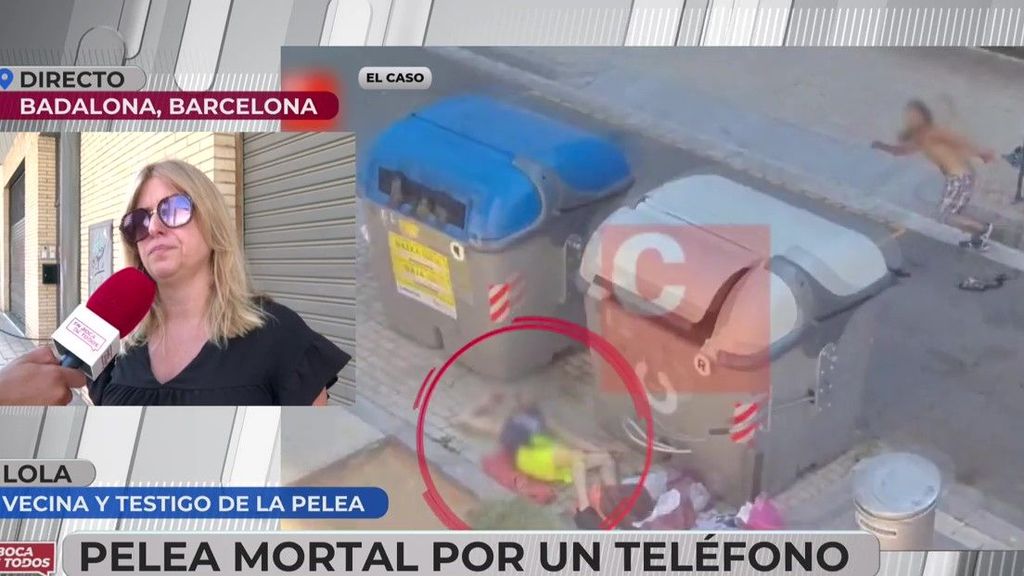 La testigo de una brutal pelea mortal por el robo de un móvil en Badalona: ''Cada día ocurren cosas, no salgo tranquila''