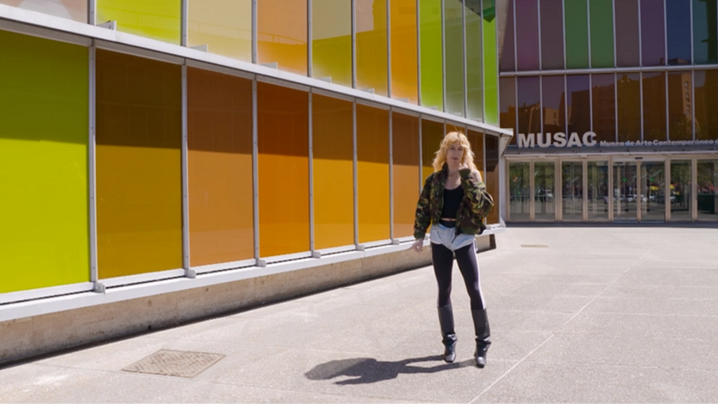 Samantha Hudson en el Museo de Arte Contemporáneo de Castilla y León