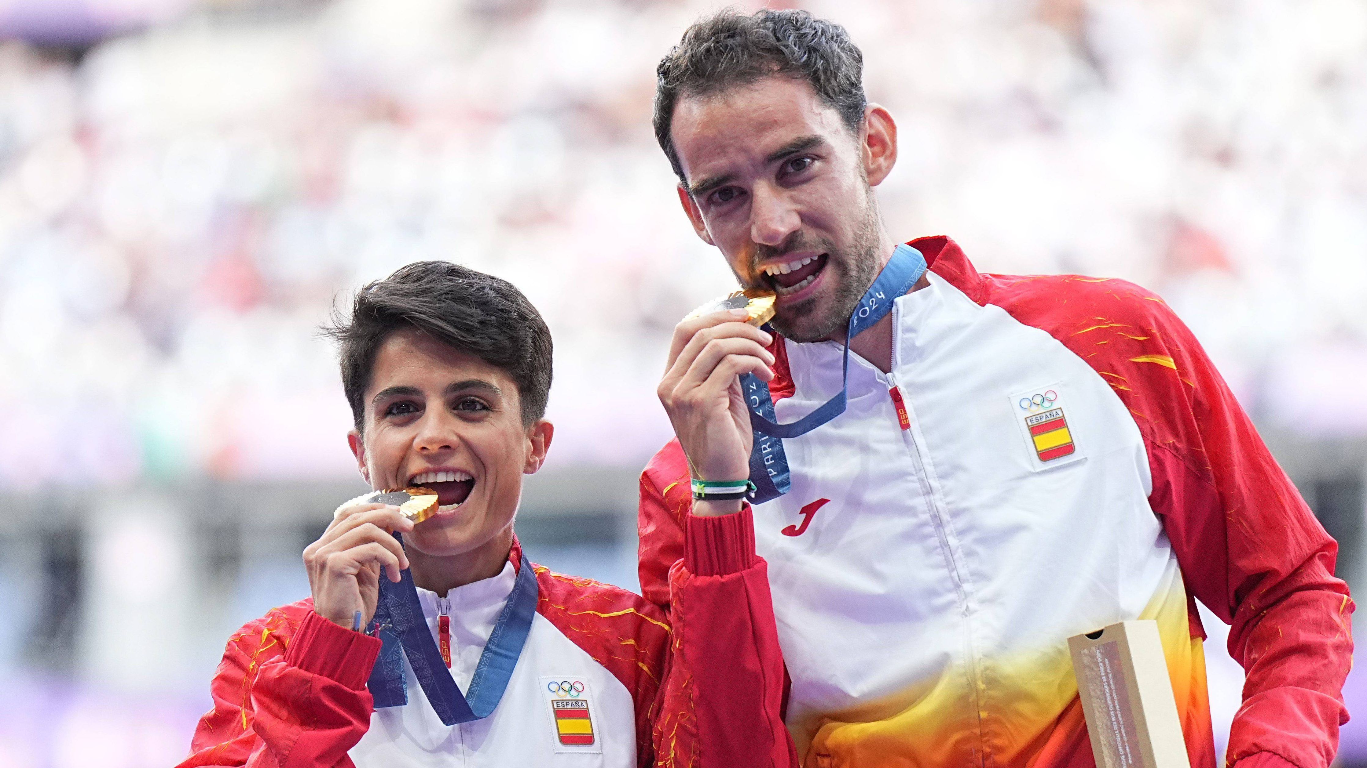 Álvaro Martín y María Pérez ganaron el oro en la marcha por relevos mixtos Álvaro Martín y María Pérez ganaron el oro en la marcha por relevos mixtos