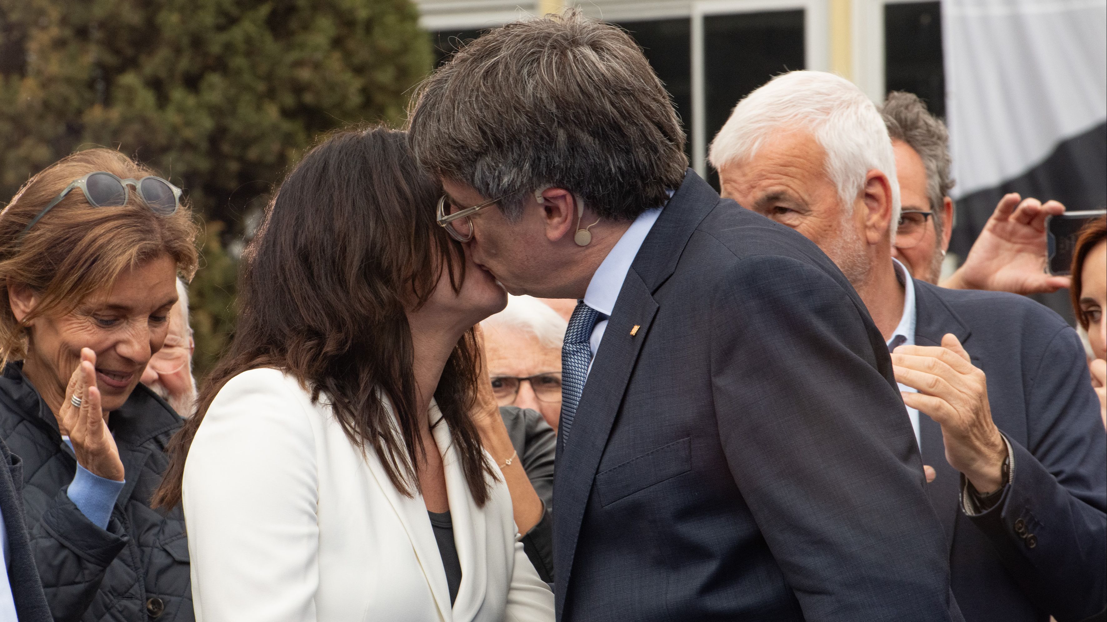 Carles Puigdemont y su mujer, en una fotografía de archivo