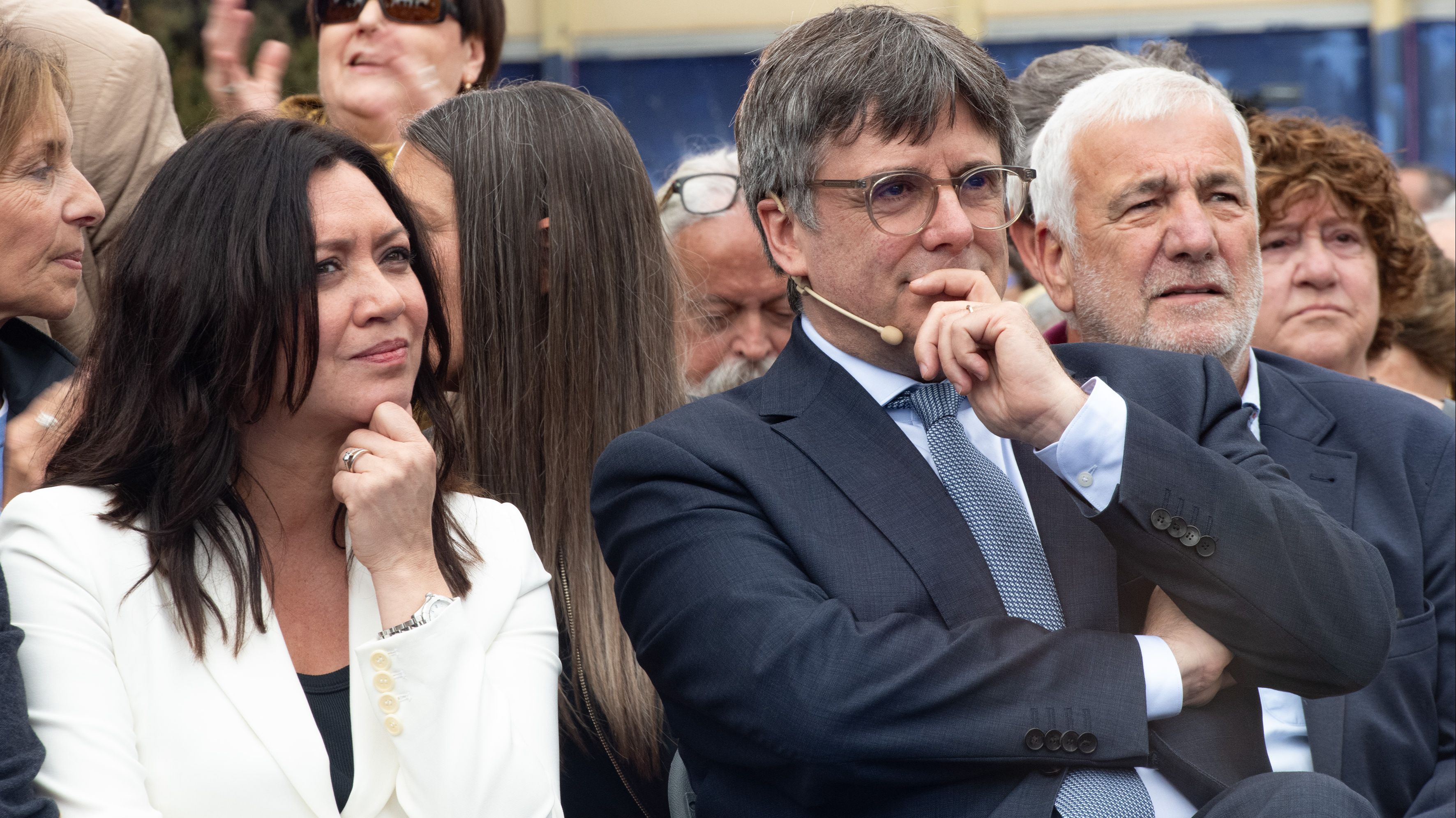 Carles Puigdemont y su mujer, en una fotografía de archivo
