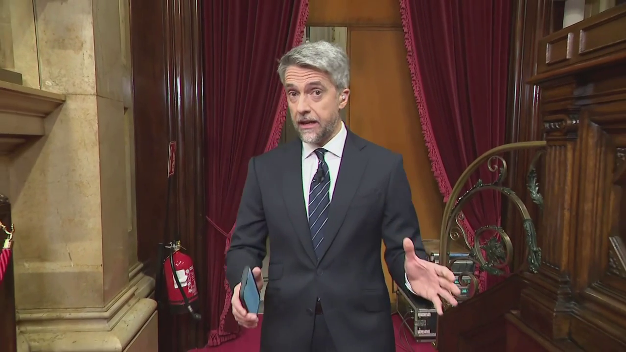 Cobertura especial de Informativos Telecinco por la investidura en Cataluña: Carlos Franganillo, en directo desde Barcelona