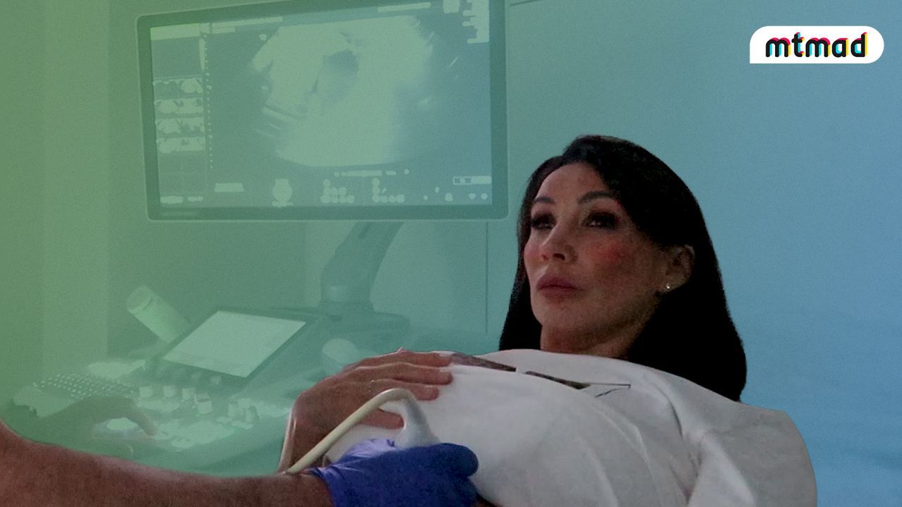 Fani Carbajo se somete a una ecografía al final de su embarazo y descubre cuánto pesa su hija