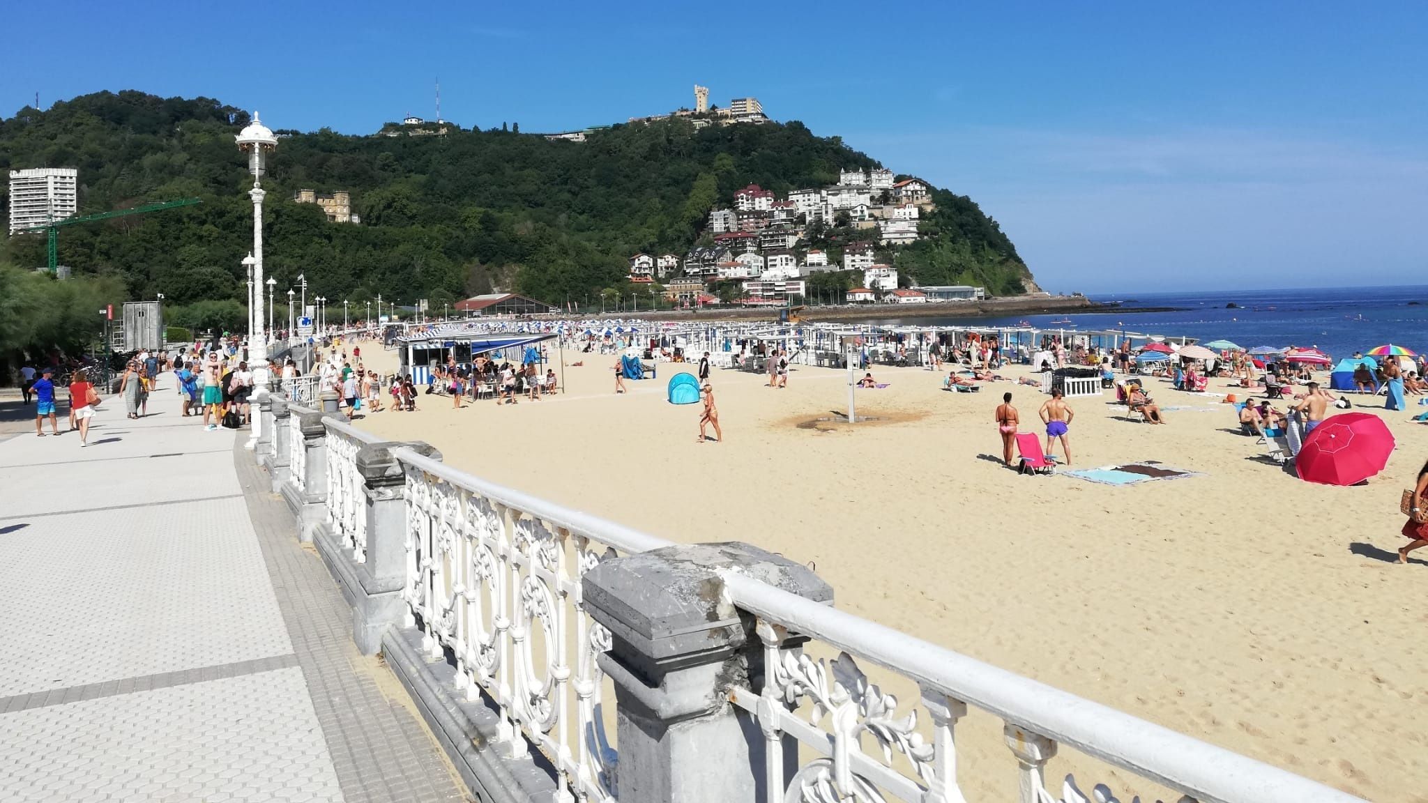 Imagen de archivo de la playa de Ondarreta, en Donostia-San Sebastián