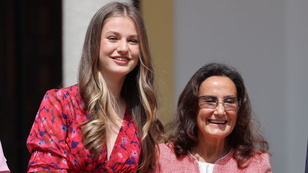 Paloma Rocasolano y la princesa Leonor, en una fotografía de archivo
