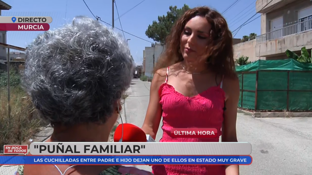 Una vecina comenta la pelea familiar con navajas en un barrio de Murcia