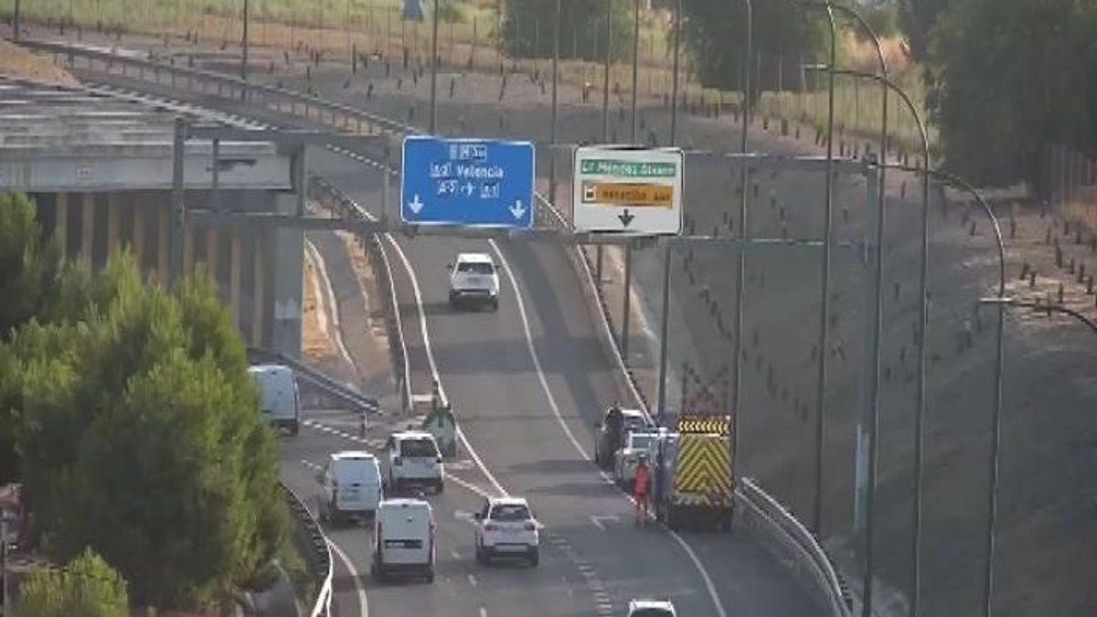 Cortes nocturnos este fin de semana en la M-30  por obras de asfaltado en la zona de Puente de Vallecas