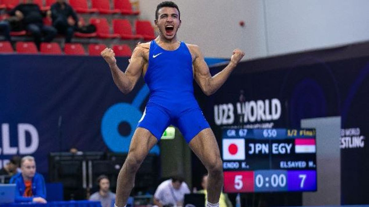 El luchador egipcio Mohamed Elsayed en 2019.