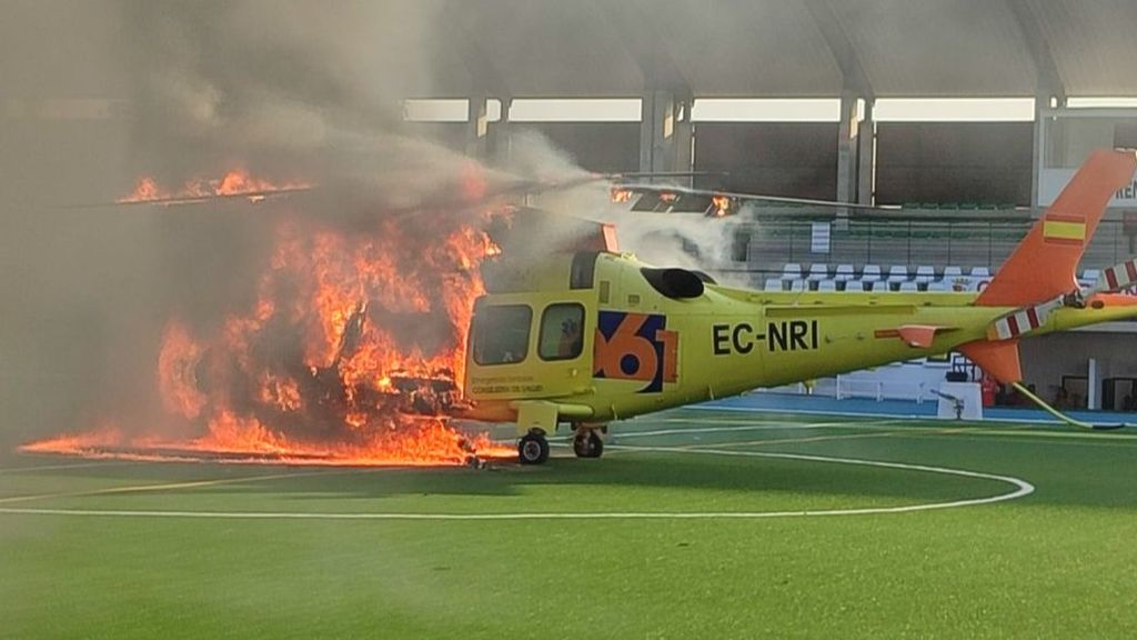 Grave el paciente que iba a ser evacuado en el helicóptero del 061 quemado en Cabra, Córdoba