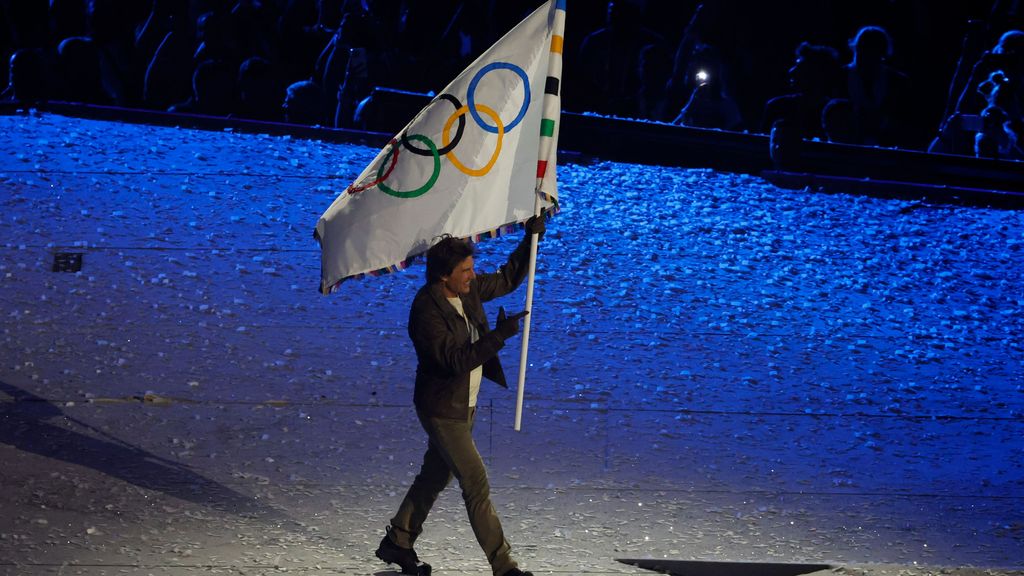 Tom Cruise en la Ceremonia de Clausura de los Juegos Olímpicos