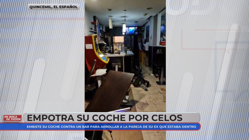 El bar de A Coruña destrozado