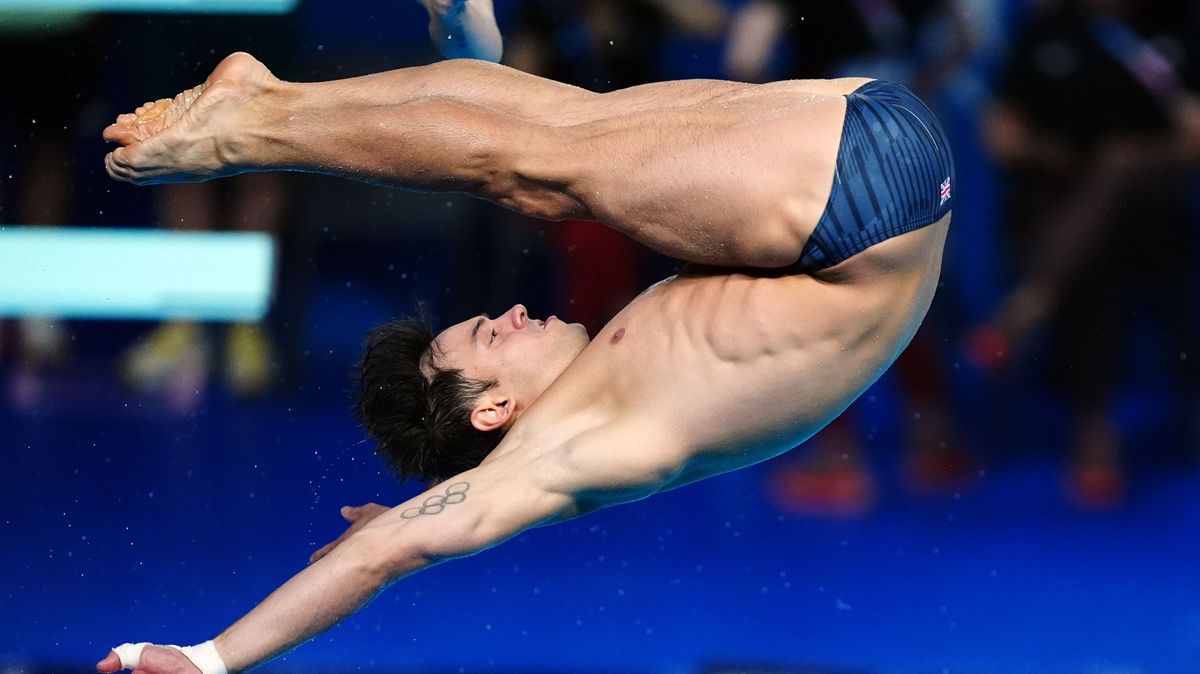 El medallista olímpico de saltos de trampolín, Tom Daley