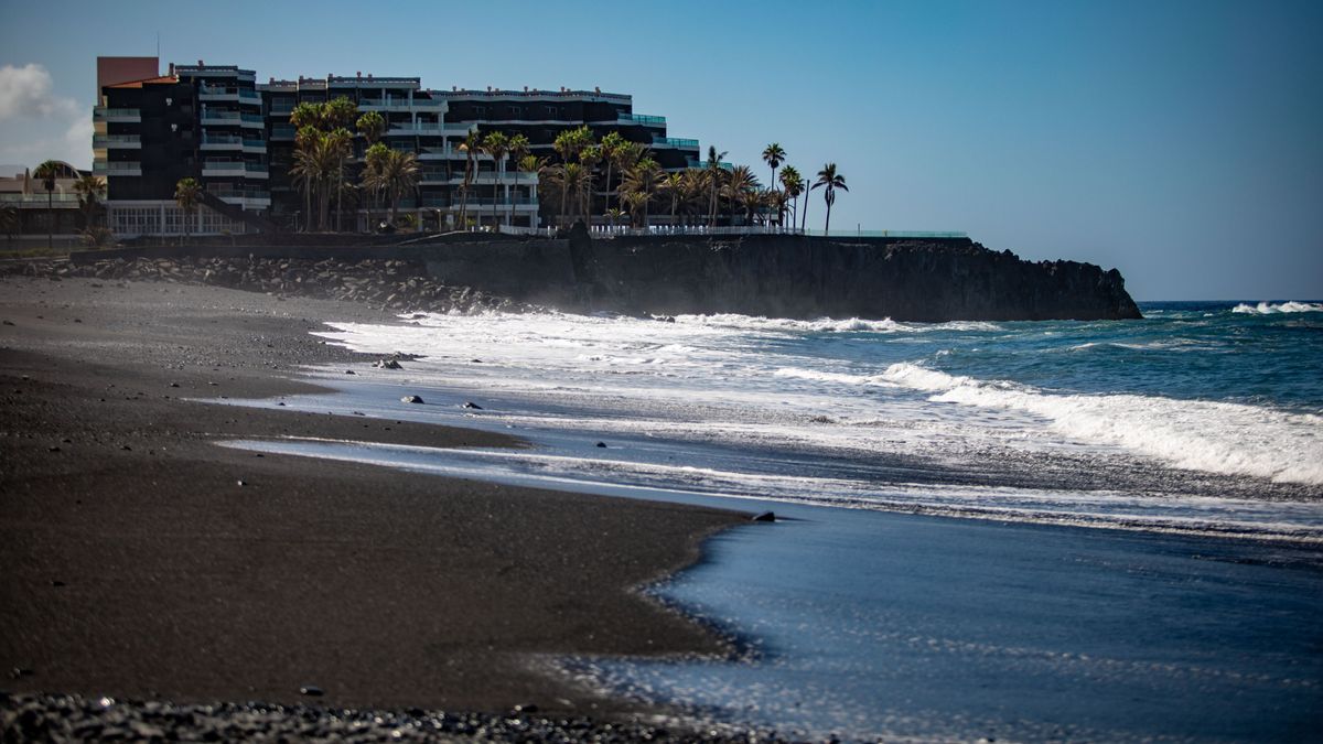 Playa de Puerto Naos, en la isla de La Palma