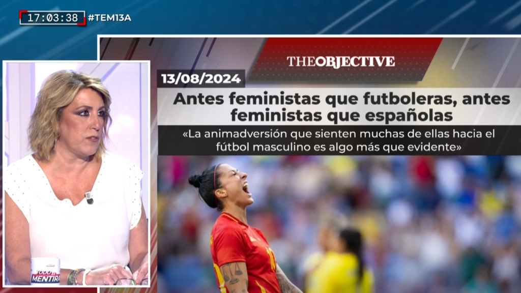 Susana Díaz defiende a la selección de fútbol femenina de Manu Gálvez