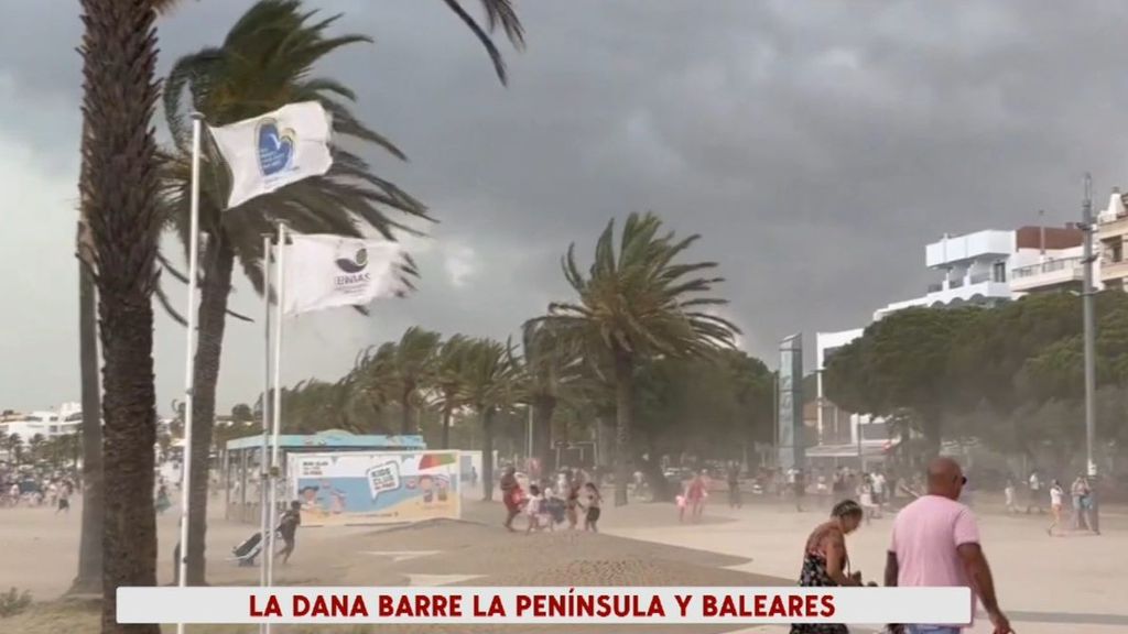 La DANA azota la península y Baleares en pleno puente de agosto