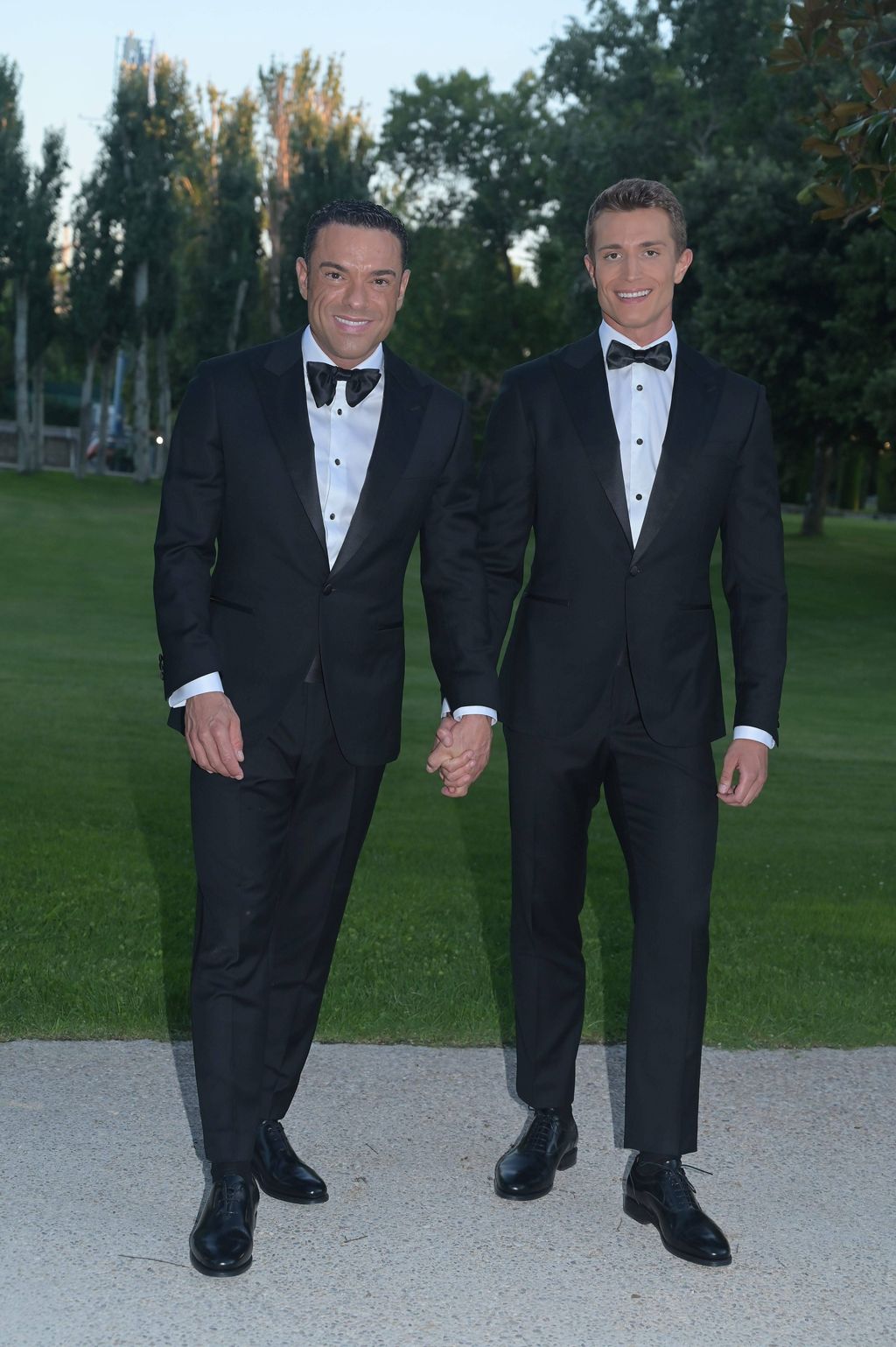 Antonio Rossi y Hugo Fuertes, en su boda