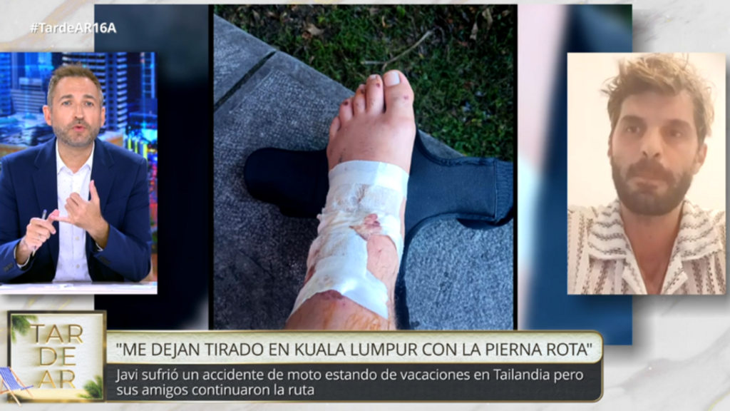 El duro testimonio de un joven español tras sufrir un accidente de moto en Tailandia: "Me dejaron tirado en Kuala Lumpur con la pierna rota"