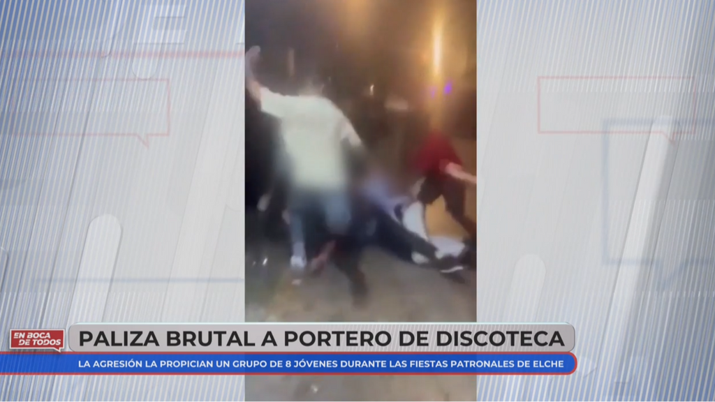 La brutal pelea fuera de la discoteca