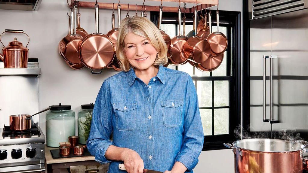 Martha Stewart en su cocina