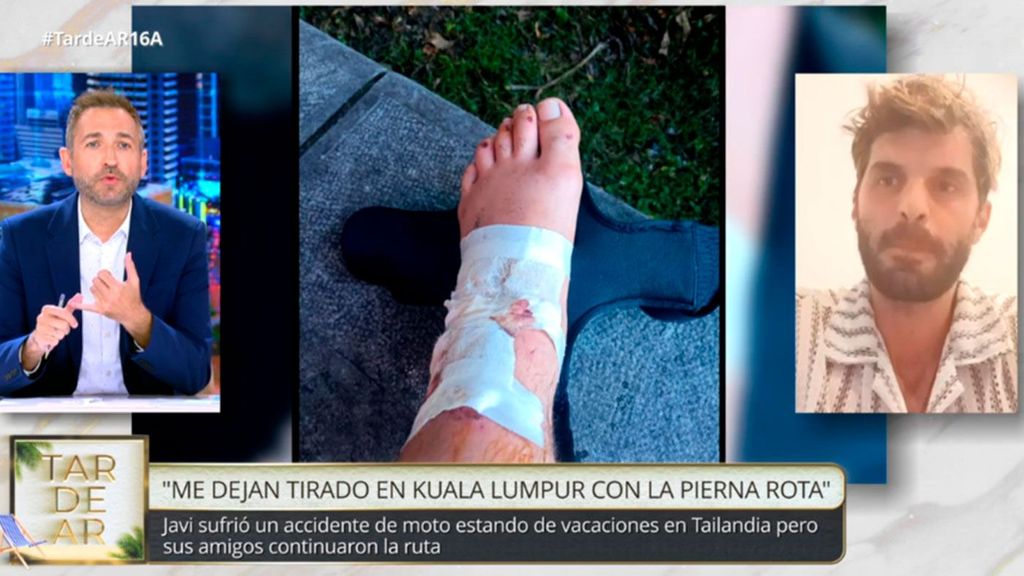 El duro testimonio de un joven español tras sufrir un accidente de moto en Tailandia: "Me dejaron tirado en Kuala Lumpur con la pierna rota" TardeAR Top Vídeos 1488