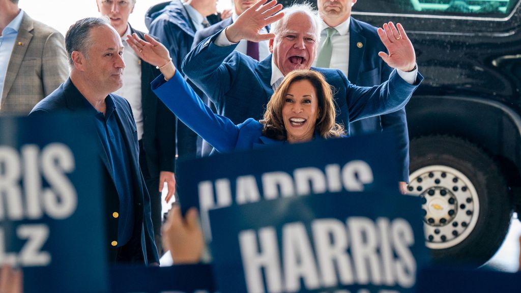 Kamala Harris y Tim Walz