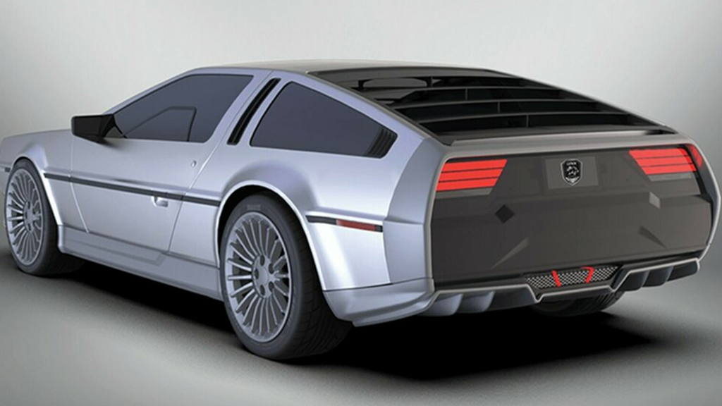 Trasera del Delorean de Lynx Motors