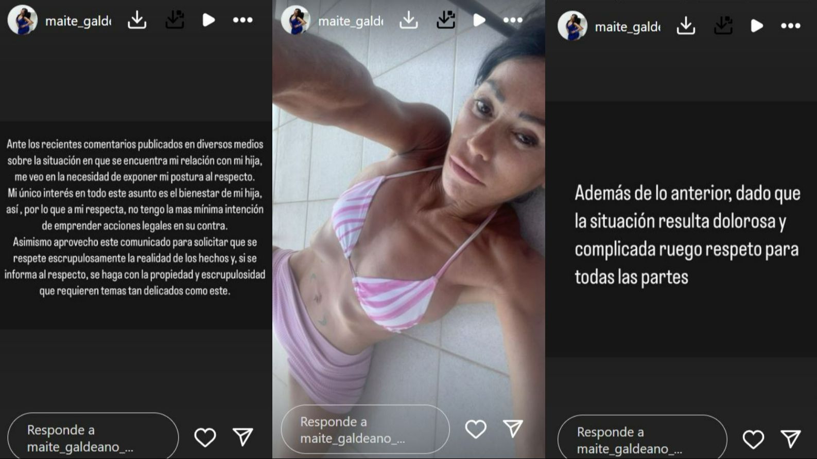 El comunicado íntegro que ha emitido Maite Galdeano en sus redes