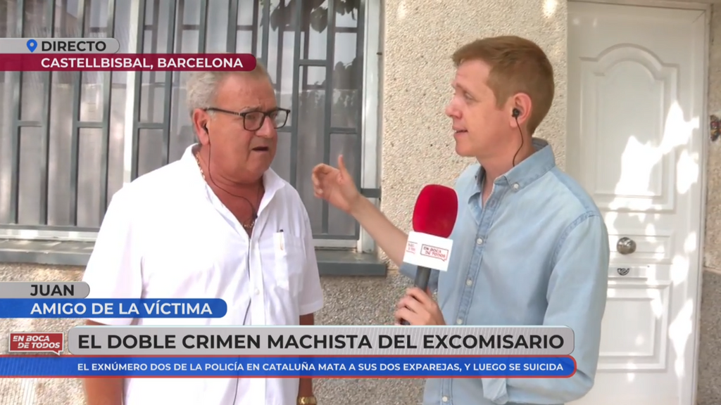 El amigo de la exmujer asesinada en el doble crimen machista de un excomisario: "Fue duro, ya no la tenemos"