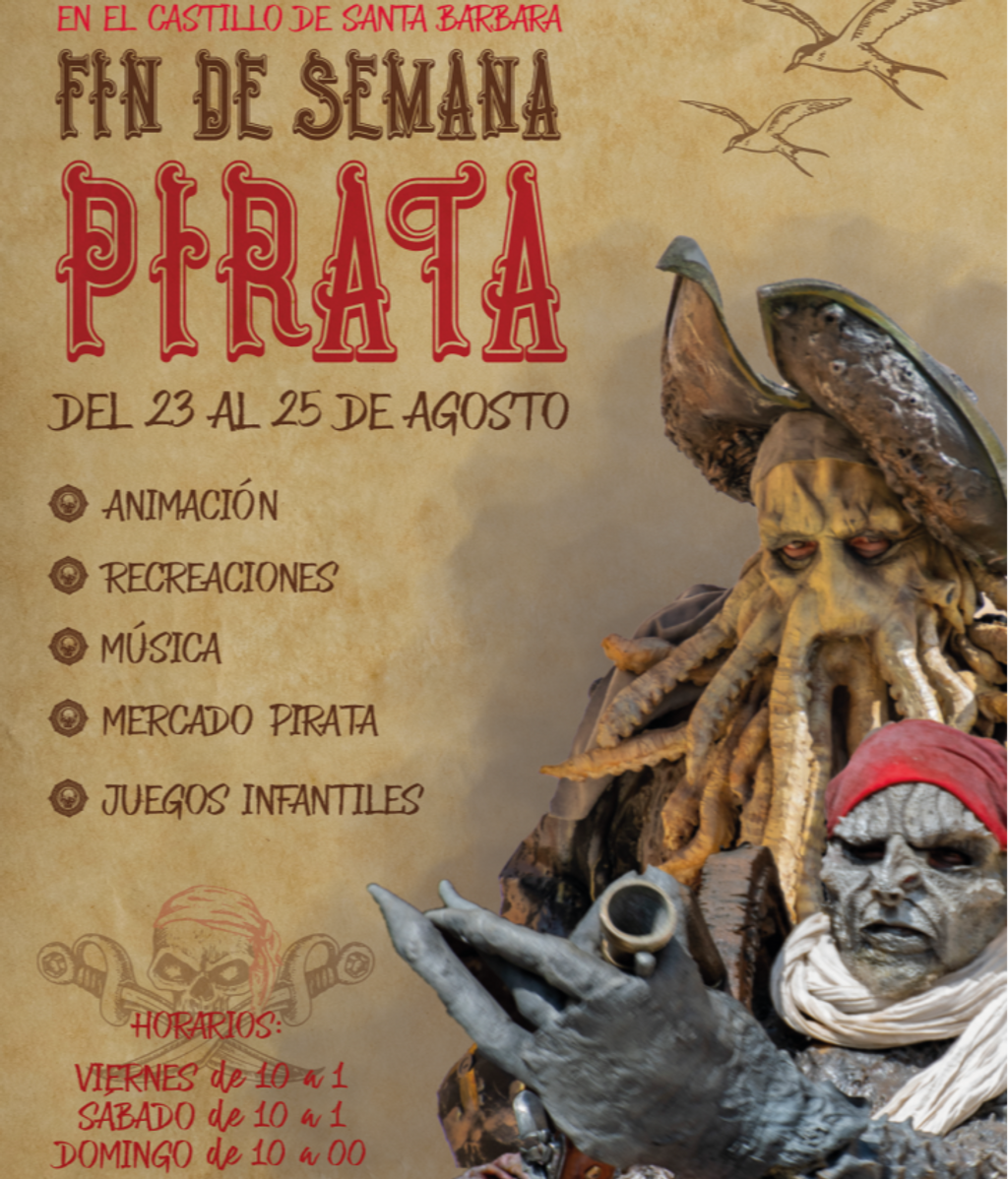 Cartel del 'Fin de Semana Pirata' de Alicante