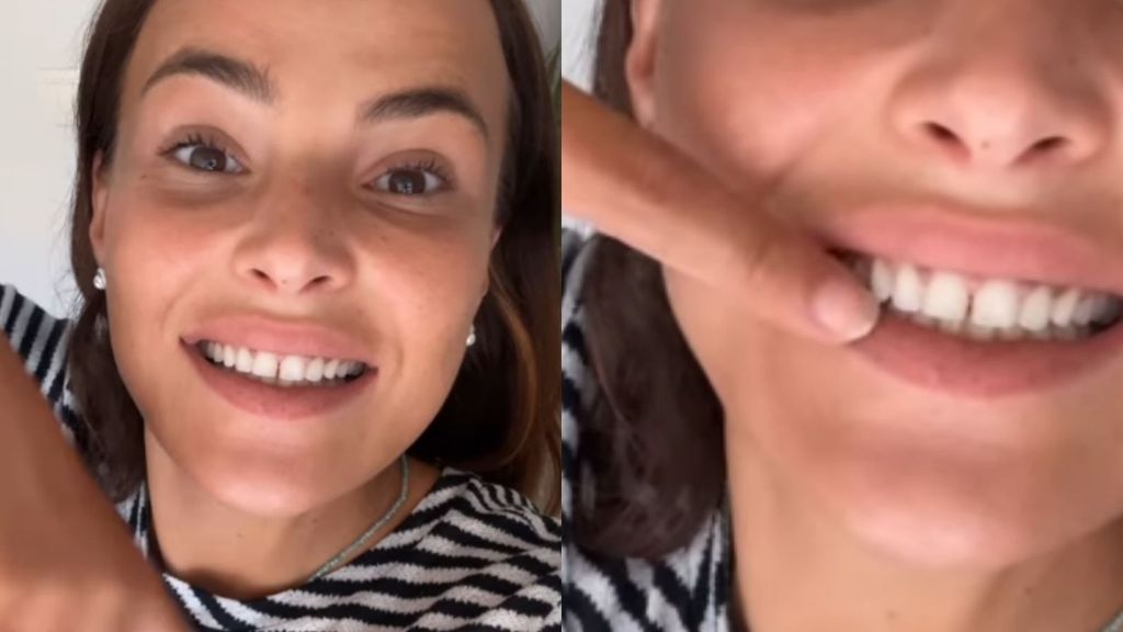 Marta Peñate señala su diastema