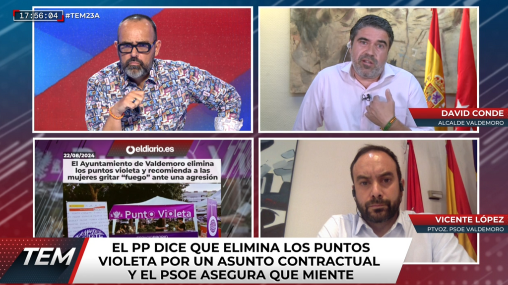 El alcalde del PP y el portavoz del PSOE de Valdemoro, enfrentados por los puntos violeta: "No venga a mentir a la ciudadanía"