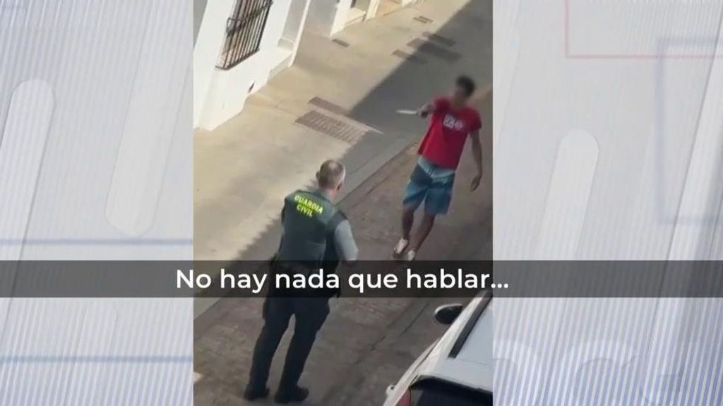 Imágenes del hombre atrincherado en Badajoz