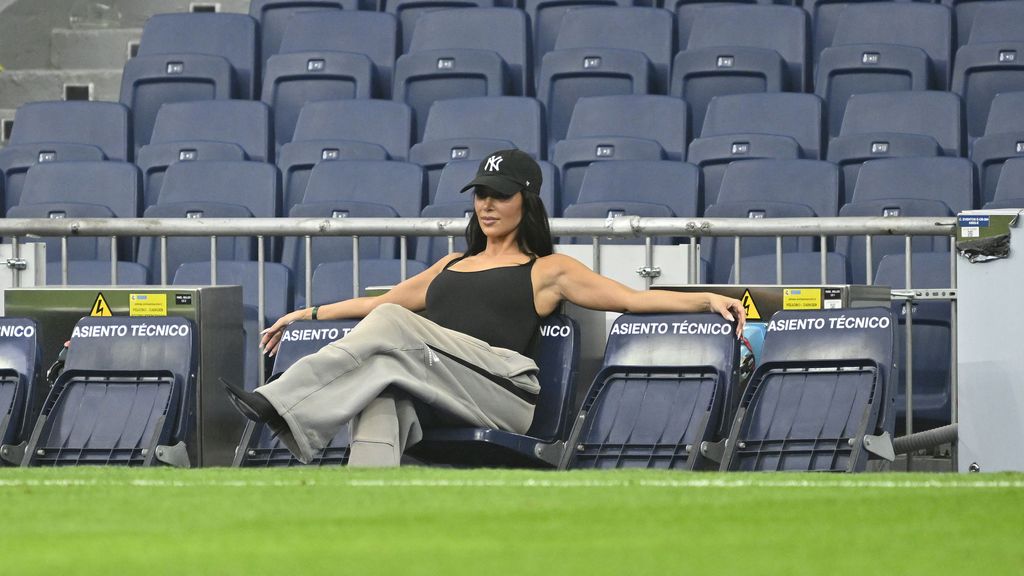 Kim Kardashian, en el Santiago Bernabéu