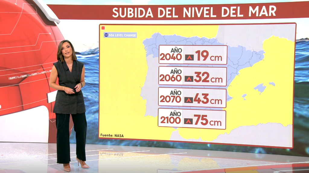 La NASA publica un mapa interactivo de la subida del nivel del mar: en España 75 centímetros para 2100