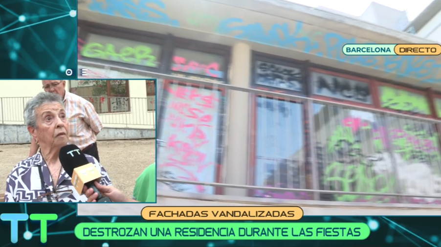 Destrozan una residencia durante las fiestas de Gràcia en Barcelona: &quot;No tienen ni dignidad ni vergüenza&quot;