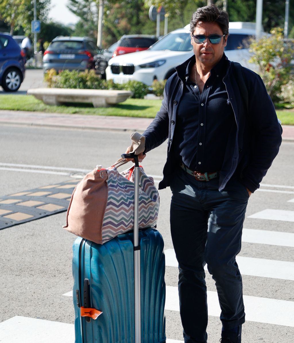 Fran Rivera llegando al tanatorio de Tres Cantos