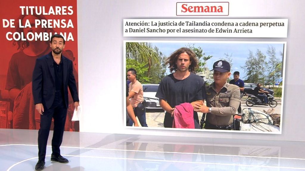 La prensa colombiana se hace eco de la sentencia de Daniel Sancho y la familia se siente satisfecha