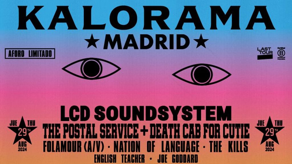 Cartel promocional del festival de Kalorama que llega por primera vez a Madrid