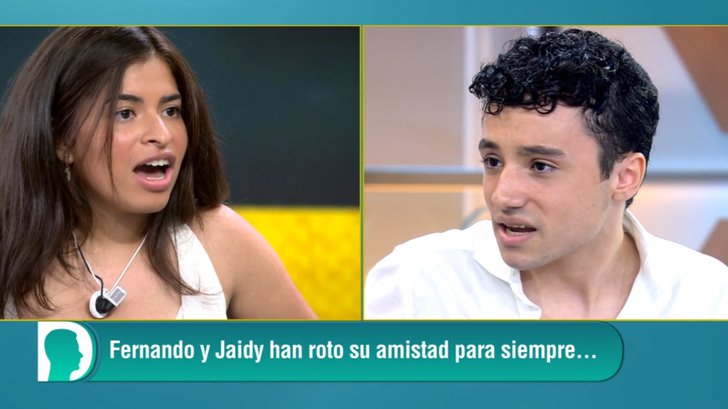 Fernando y Jaidy mantienen una brutal discusión en el plató: "Amigas como ella prefiero tenerlas lejos"