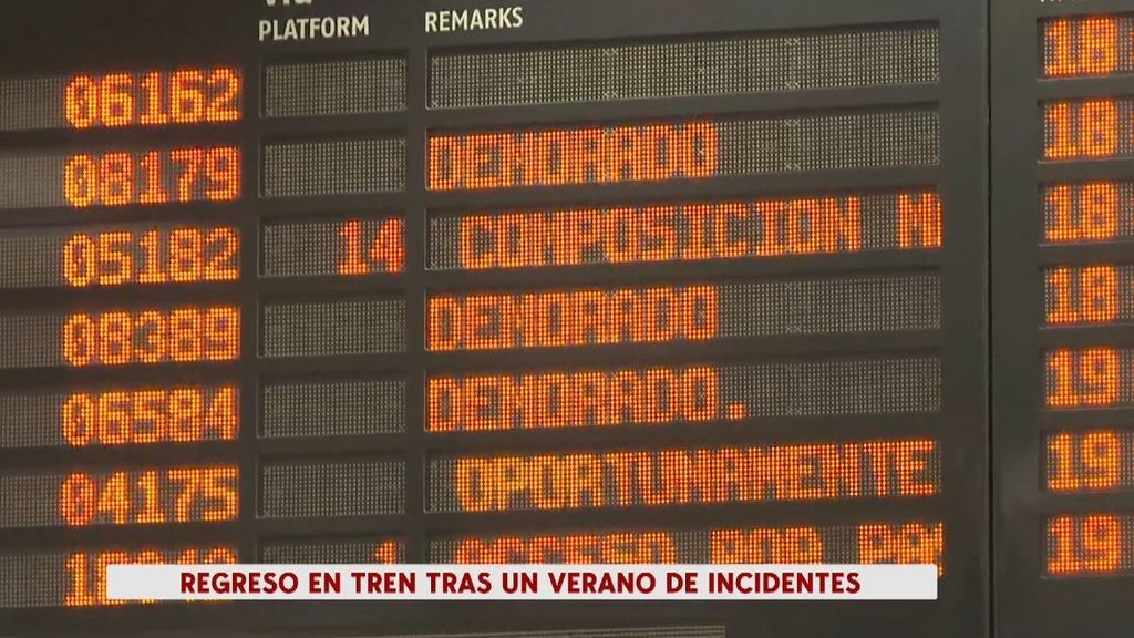 Comienza el retorno de vacaciones con la vista puesta en las estaciones de tren