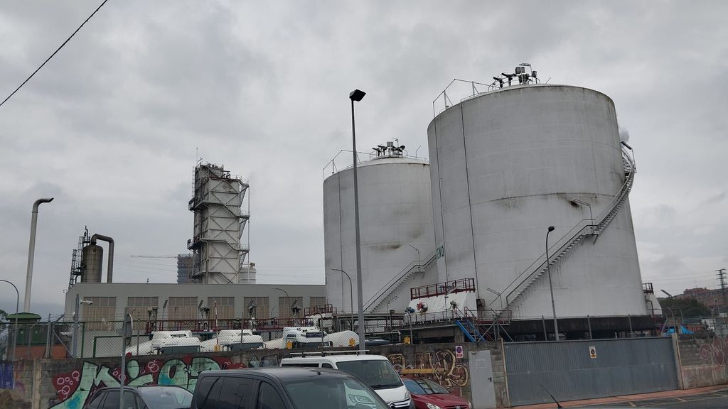 Instalaciones de la fábrica de Gas Oxinorte de Barakaldo