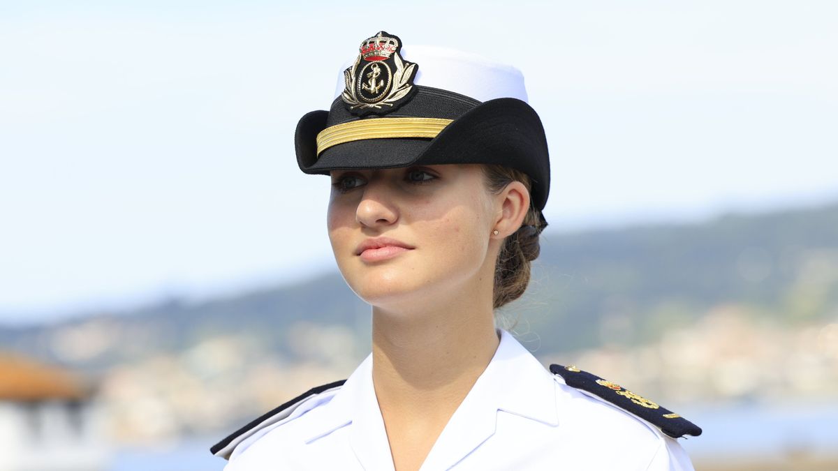 La princesa Leonor en su primer día en la Escuela Naval de Marín