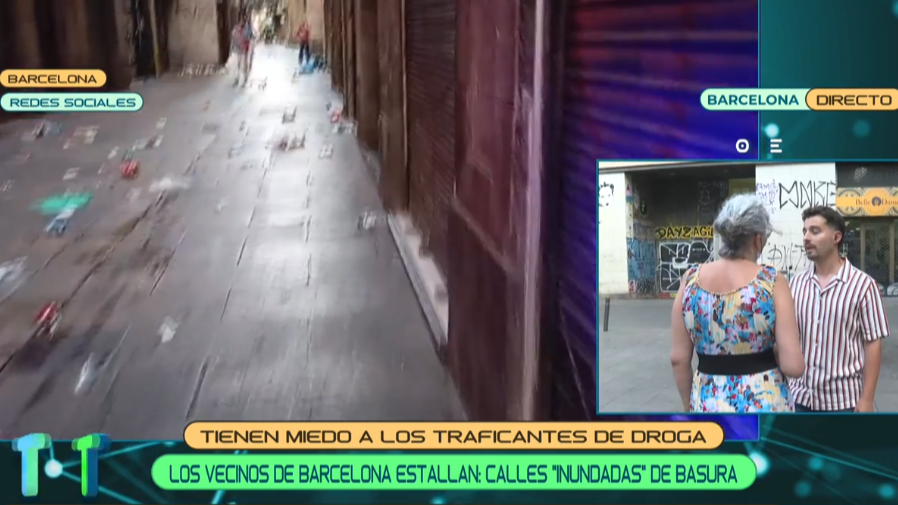 Los vecinos de El Raval, en Barcelona, estallan ante la cantidad de basura que hay en sus calles: &quot;El problema es cotidiano y es un asco&quot;