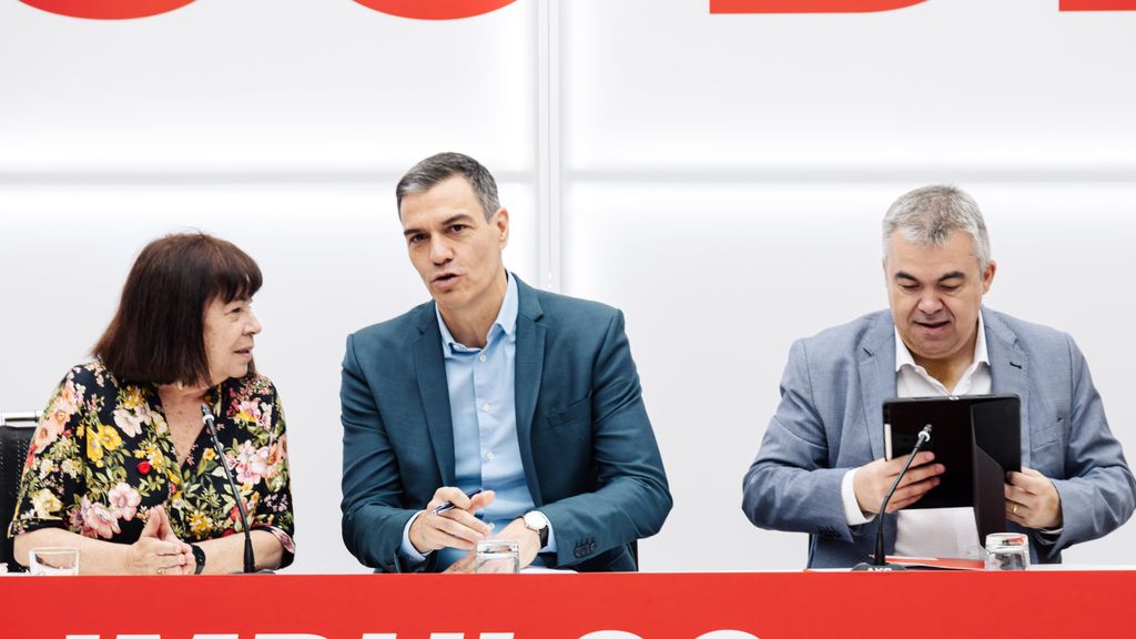 Pedro Sánchez durante la reunión de la Ejecutiva Federal del PSOE en la sede del partido en Madrid