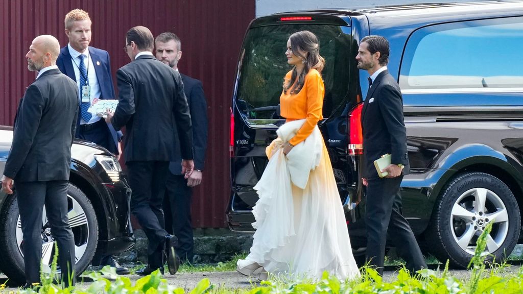 Carlos Felipe y Sofía de Suecia en la boda de Marta Luisa de Noruega