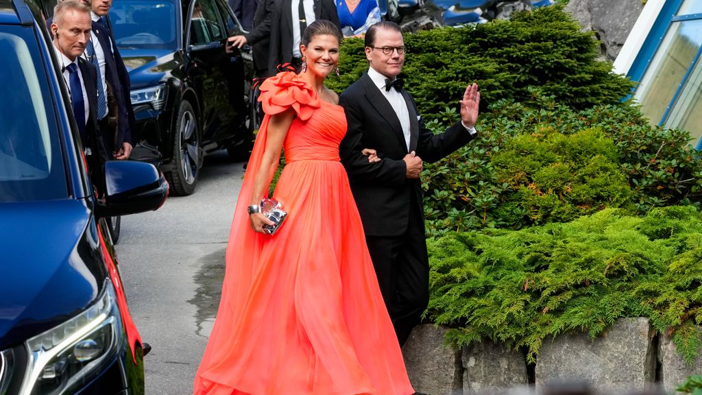 Victoria y Daniel de Suecia en la boda de Marta Luisa de Noruega