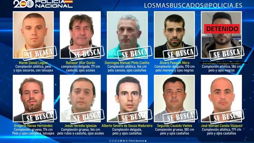 Los fugitivos más buscados a nivel nacional en agosto 2024