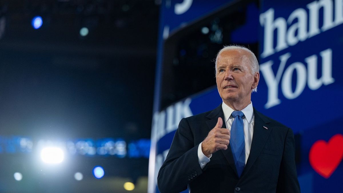 Joe Biden, presidente de Estados Unidos, en la Convención Nacional Demócrata